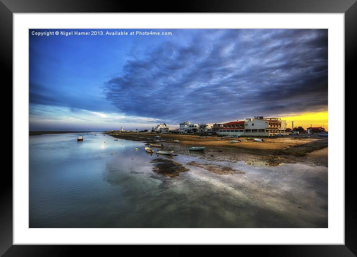 Stormy Sunset Framed Mounted Print by Wight Landscapes