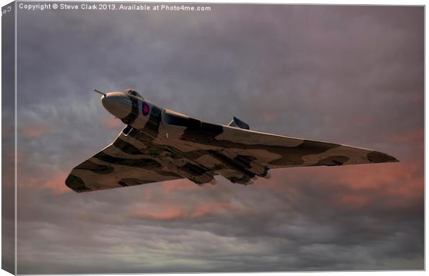Vulcan Bomber Canvas Print by Steve H Clark