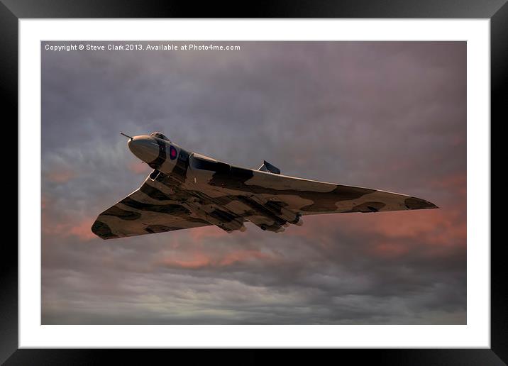 Vulcan Bomber Framed Mounted Print by Steve H Clark