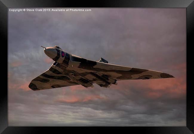 Vulcan Bomber Framed Print by Steve H Clark