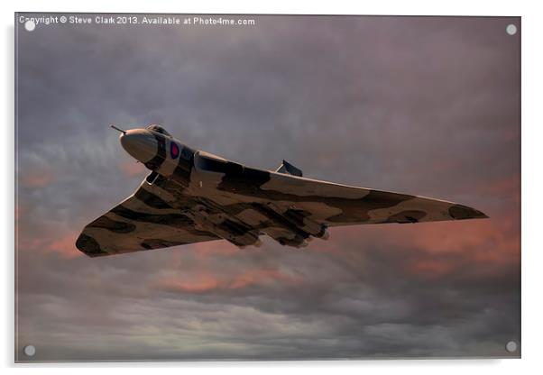 Vulcan Bomber Acrylic by Steve H Clark