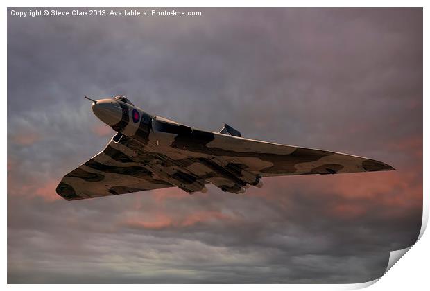 Vulcan Bomber Print by Steve H Clark