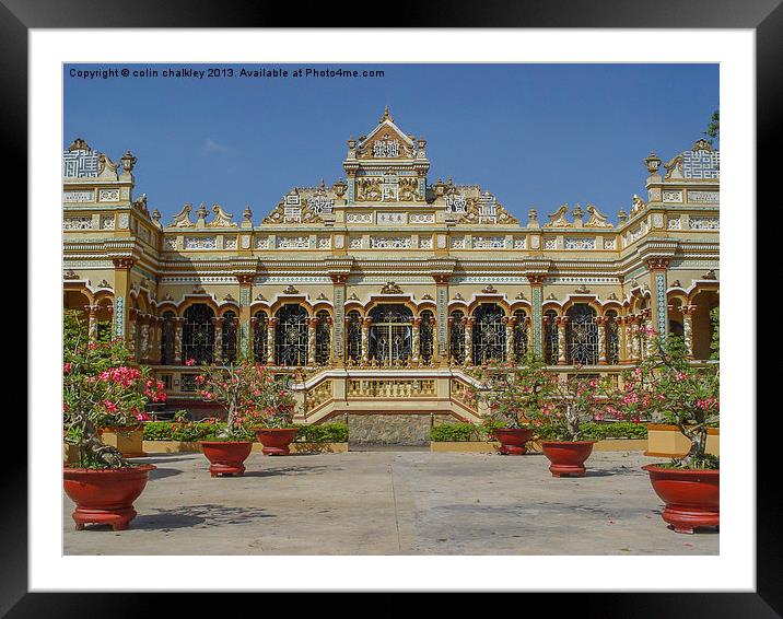 Vietnamese Architecture Framed Mounted Print by colin chalkley