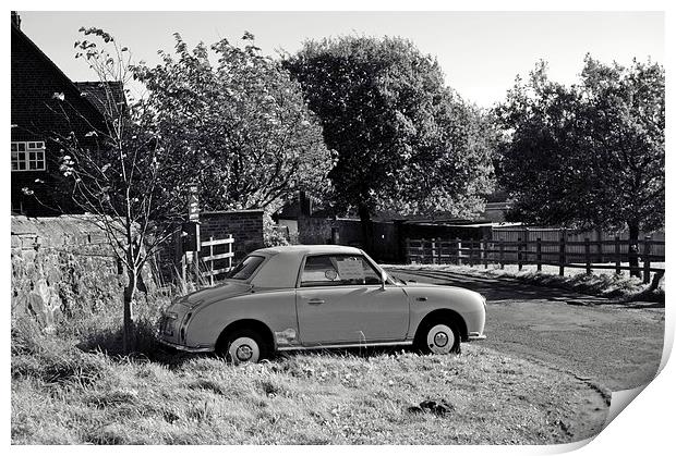 Nissan Figaro Print by leonard alexander