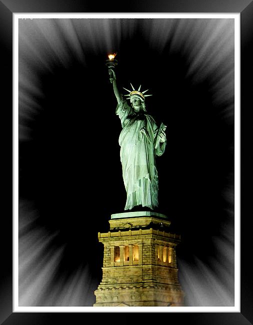 Statue of Liberty NYC Framed Print by Jeff Hardwick
