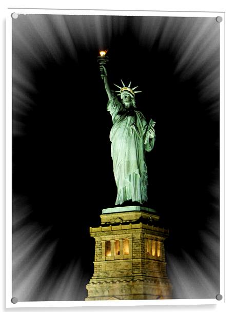 Statue of Liberty NYC Acrylic by Jeff Hardwick