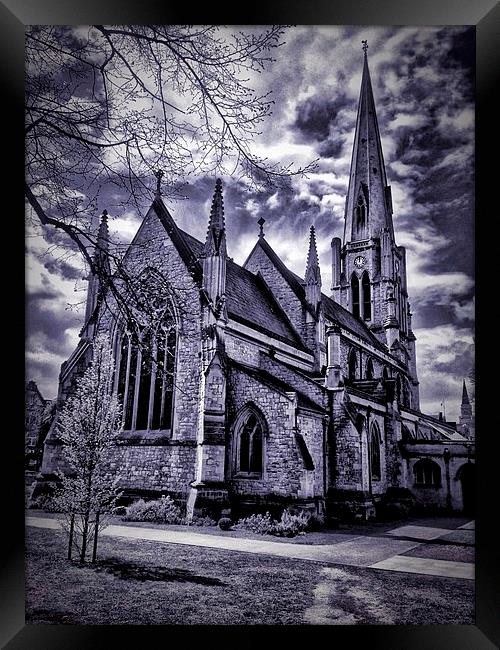 A stunning dramatic church view Framed Print by Craig Newman