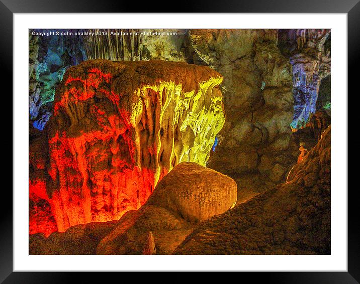Ha Noi Caves Framed Mounted Print by colin chalkley
