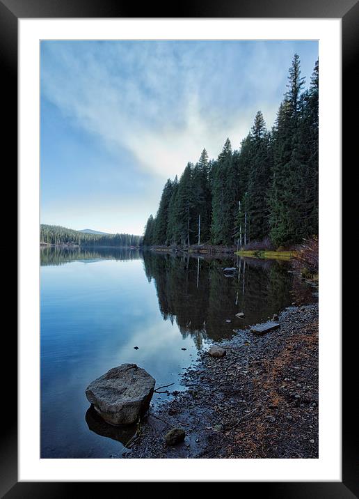 Afternoon at Clear Lake Framed Mounted Print by Belinda Greb
