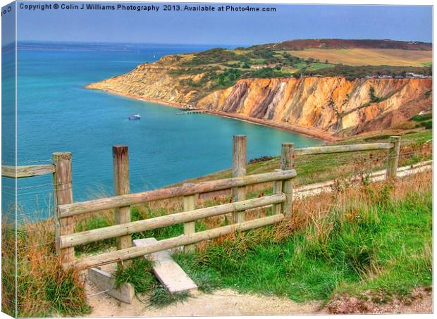 Alum Bay Isle of wight 2 Canvas Print by Colin Williams Photography