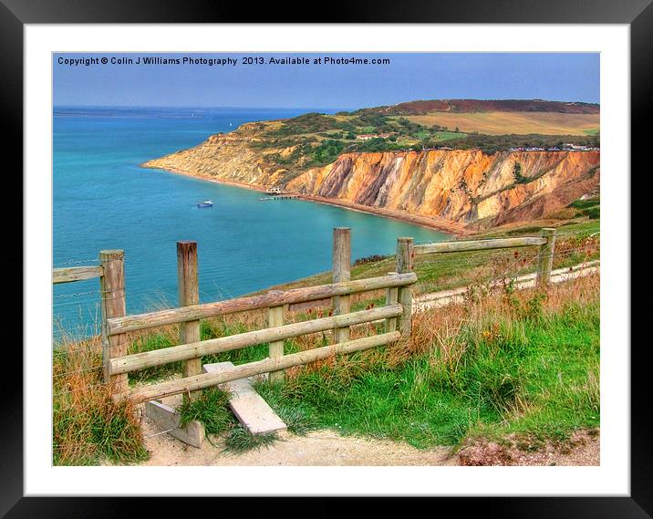 Alum Bay Isle of wight 2 Framed Mounted Print by Colin Williams Photography