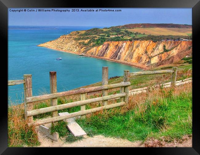 Alum Bay Isle of wight 2 Framed Print by Colin Williams Photography