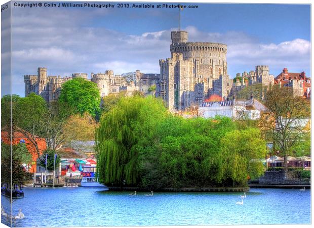 Windsor Castle and the River Thames Canvas Print by Colin Williams Photography