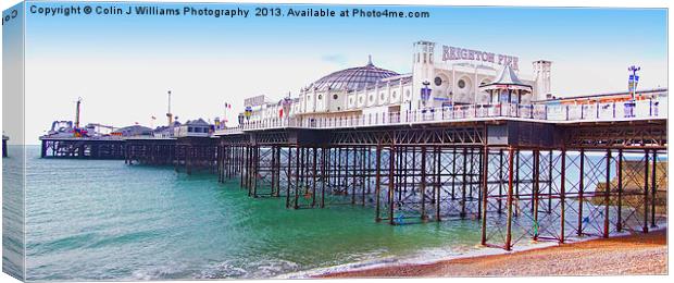 Brighton Pier - The "Palace Pier" Canvas Print by Colin Williams Photography