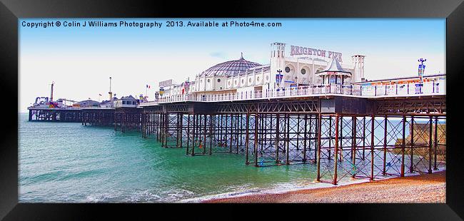Brighton Pier - The "Palace Pier" Framed Print by Colin Williams Photography