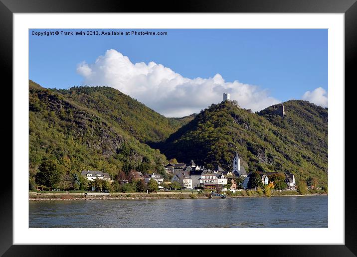 Sterrenberg Castle, Rhine, Germany Framed Mounted Print by Frank Irwin
