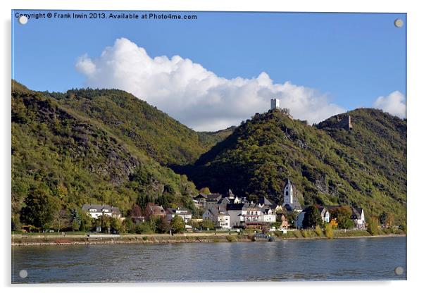 Sterrenberg Castle, Rhine, Germany Acrylic by Frank Irwin