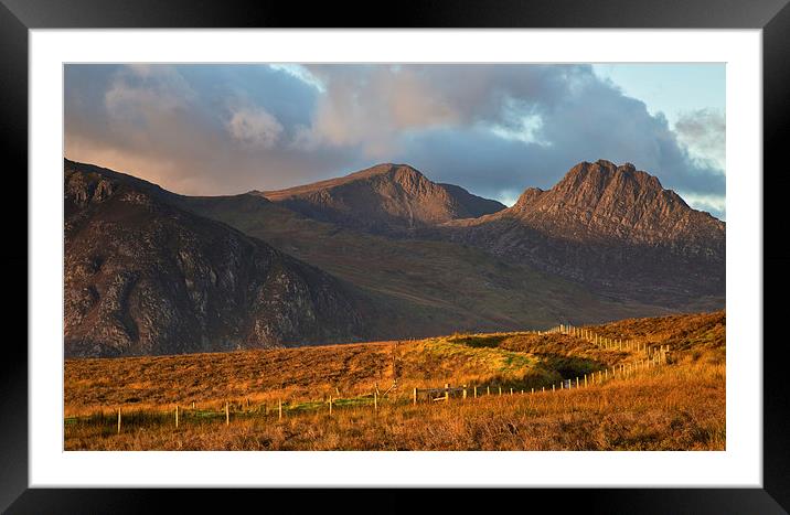 Glydyr fawr and Tryfan Framed Mounted Print by Rory Trappe