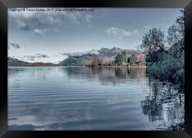 Derwentwater Lake District Framed Print by Trevor Kersley RIP