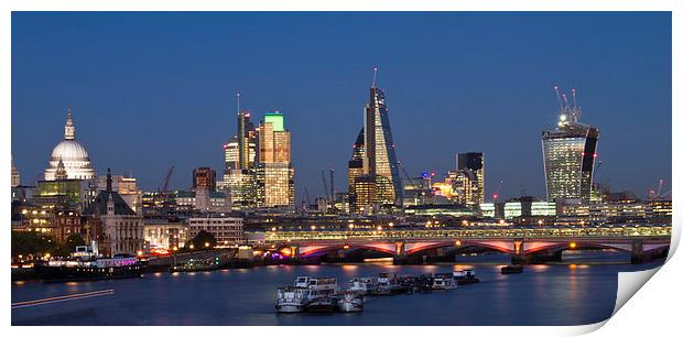 City of London Skyline Print by David French