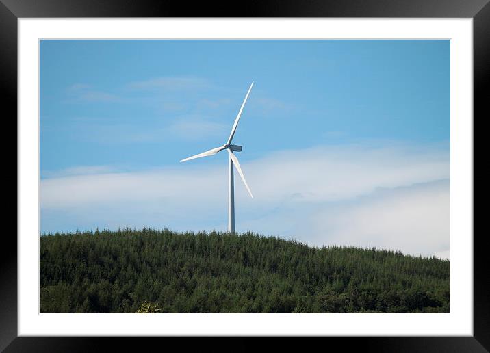 Wind Turbine Framed Mounted Print by Kayleigh Meek