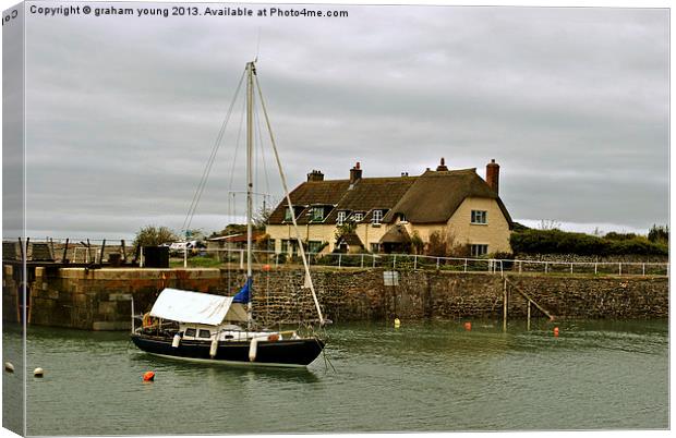 Porlock Weir Canvas Print by graham young