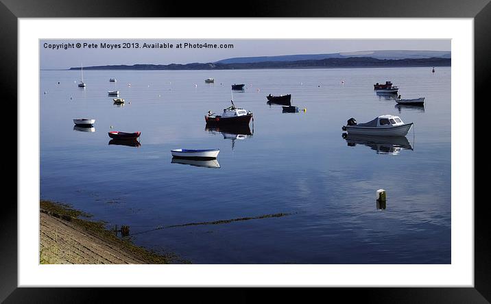 At Rest in the Torridge Framed Mounted Print by Pete Moyes
