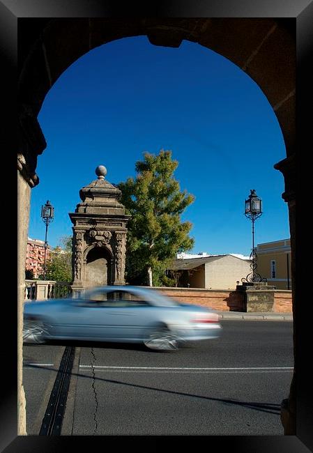 Through the arch Framed Print by Jose Manuel Espigares Garc