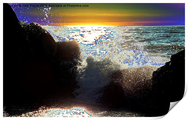Wave Burst Print by Pete Moyes