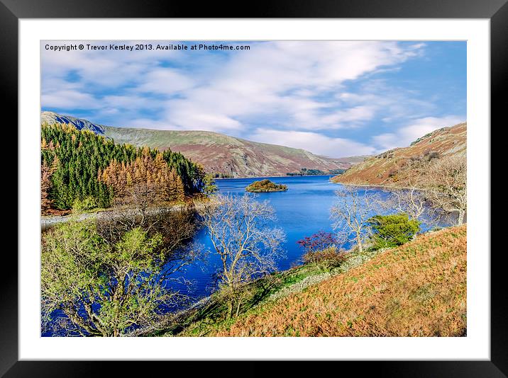 Haweswater Lake District Framed Mounted Print by Trevor Kersley RIP
