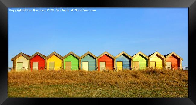 Huts of Blyth Beach Framed Print by Dan Davidson