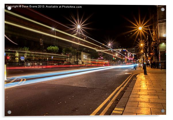 Leeds Headrow Acrylic by Dave Evans