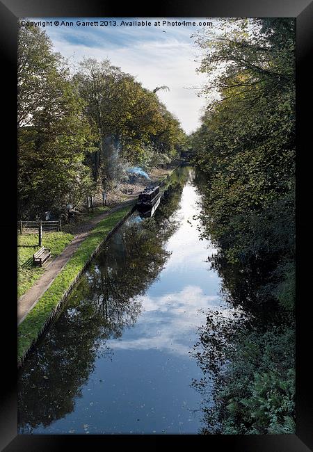 Shropshire Union Canal, Brewood Framed Print by Ann Garrett