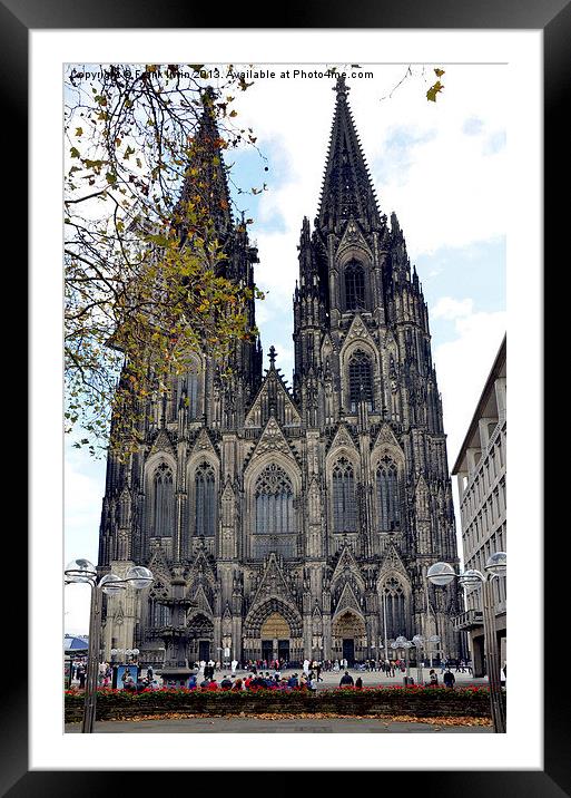 Cologne Cathedral Frontage Framed Mounted Print by Frank Irwin