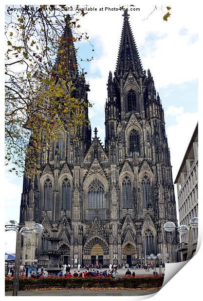 Cologne Cathedral Frontage Print by Frank Irwin