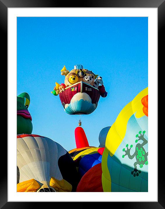 Balloon Fiesta Framed Mounted Print by Steven Ralser
