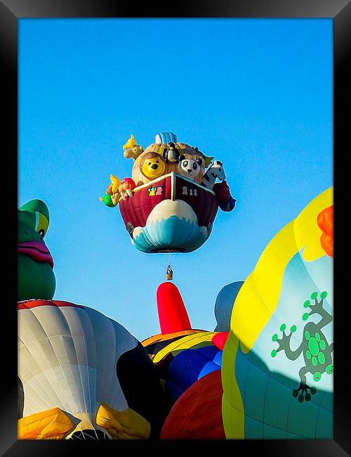 Balloon Fiesta Framed Print by Steven Ralser