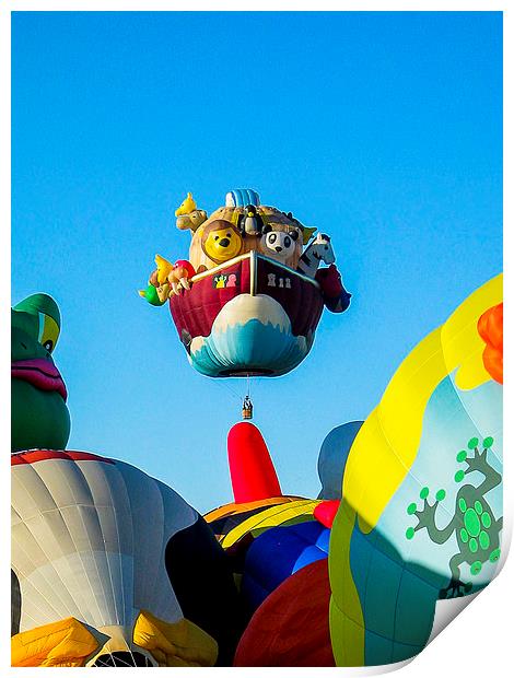 Balloon Fiesta Print by Steven Ralser
