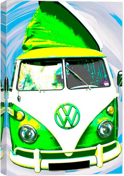 VW campervan Canvas Print by Georgie Lilly