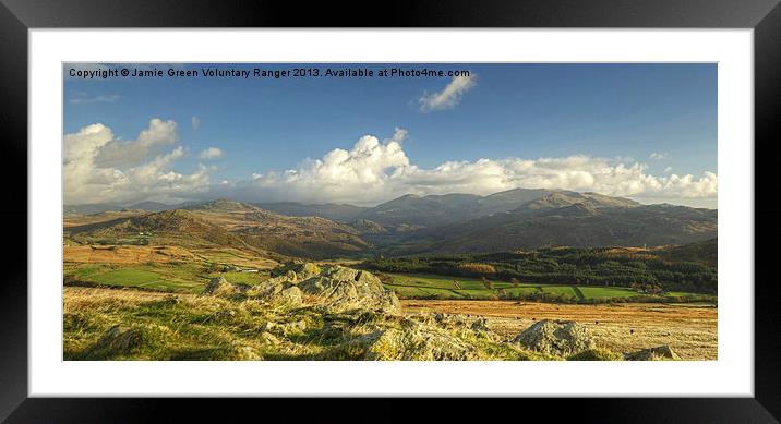 The Duddon Valley Framed Mounted Print by Jamie Green