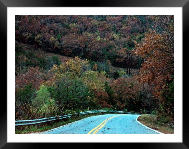 Heading Down the Hill Framed Mounted Print by Pics by Jody Adams