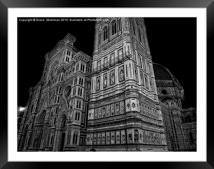 Duomo, Florence, Italy Framed Mounted Print by Diane  Mohlman