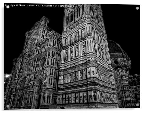 Duomo, Florence, Italy Acrylic by Diane  Mohlman