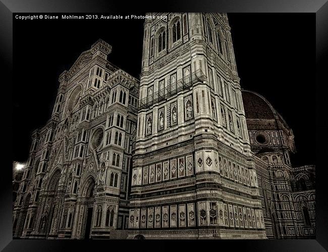 Duomo, florence italy Framed Print by Diane  Mohlman