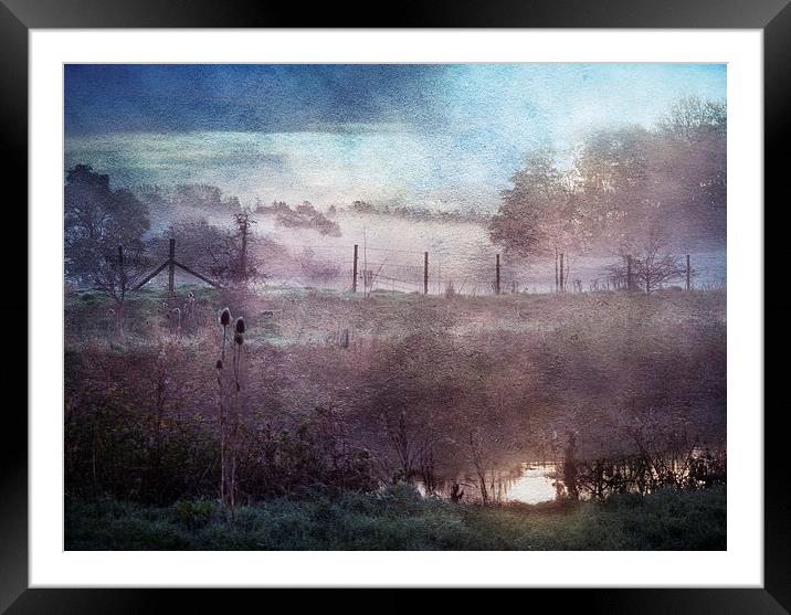 Rising Mist Framed Mounted Print by Dawn Cox