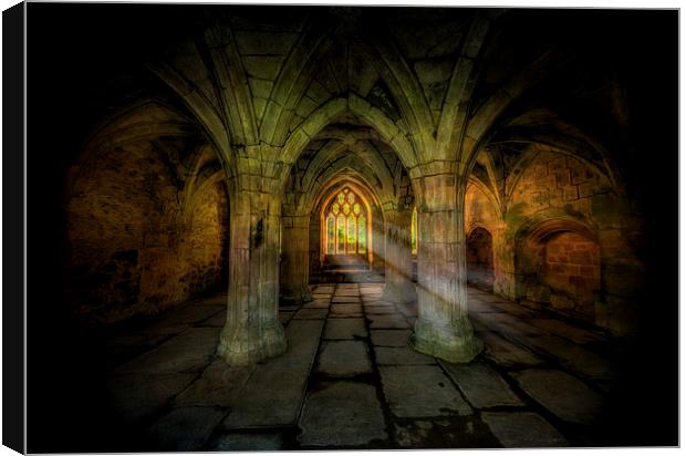 Abbey Sunlight Canvas Print by Adrian Evans