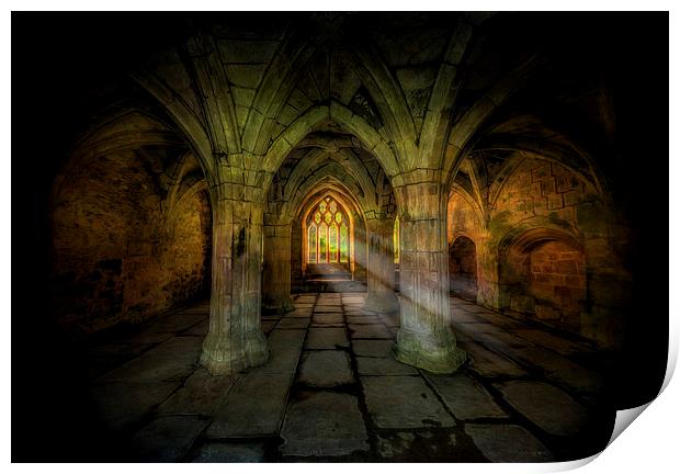Abbey Sunlight Print by Adrian Evans