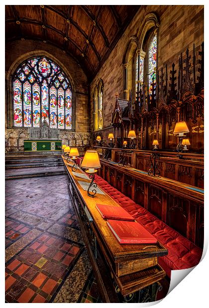 Cathedral Lamps Print by Adrian Evans