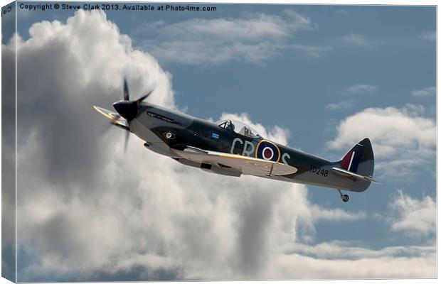 Supermarine Spitfire Mk XVI Canvas Print by Steve H Clark