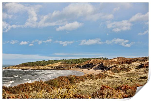 Gullane Beach Print by Lynne Morris (Lswpp)